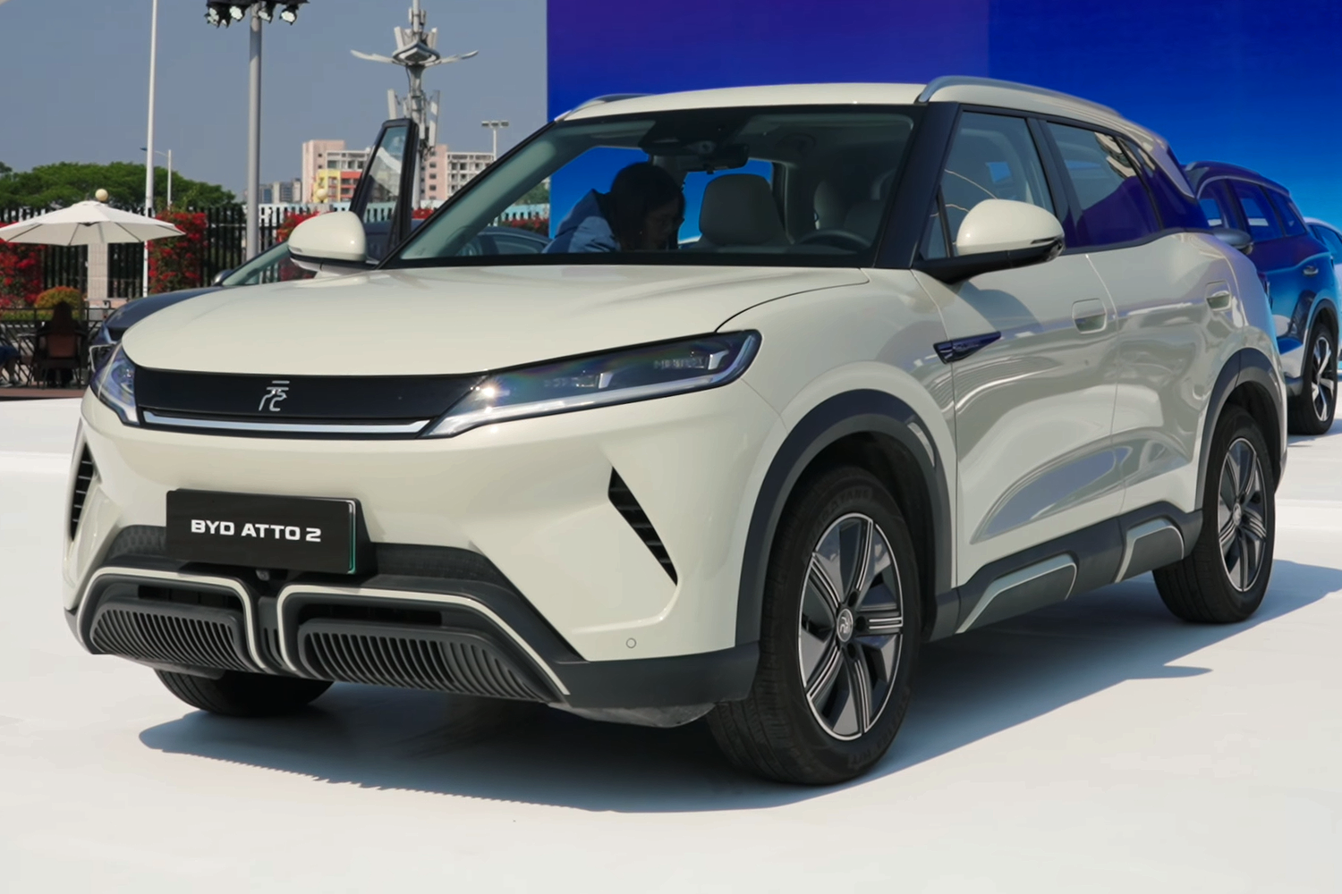 BYD ATTO 2 EV or YUAN UP compact electric SUV, front three-quarter view