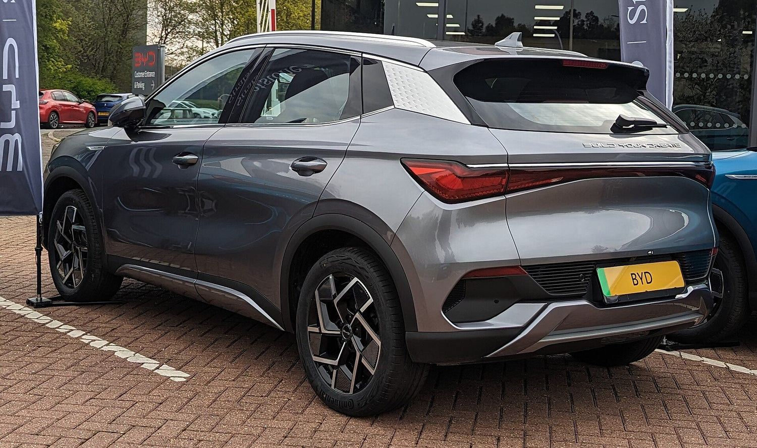 BYD ATTO 3 electric crossover, front three-quarter view