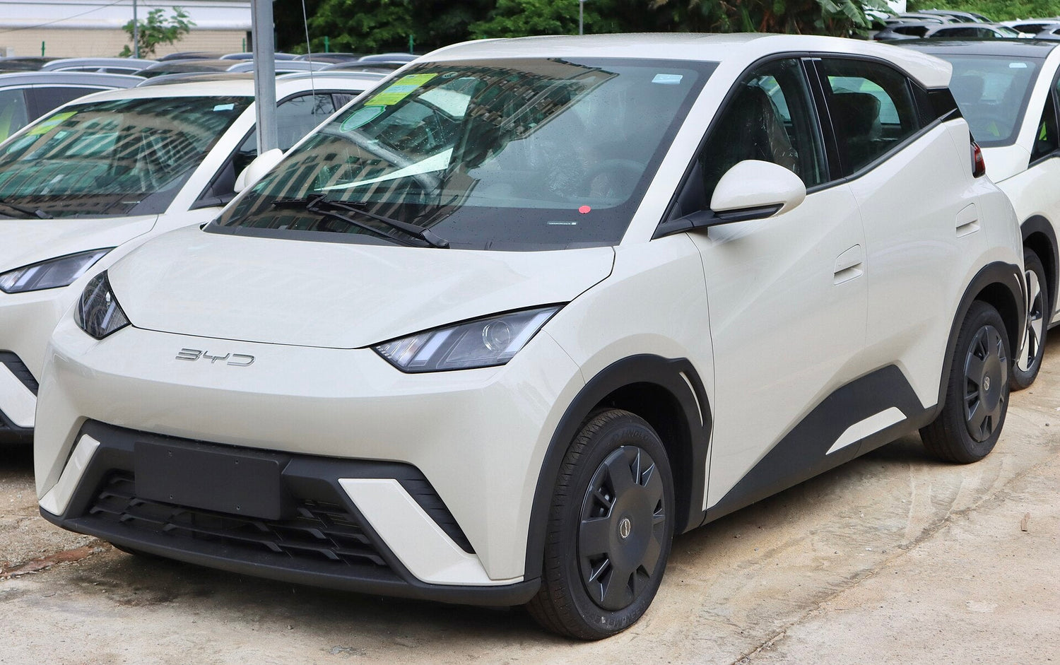 BYD ATTO 1, DOLPHIN SURF or SEAGULL compact electric hatchback, front view