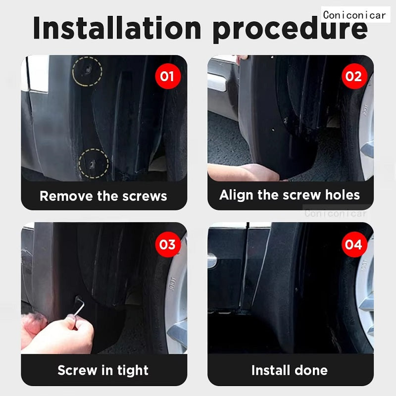 Mud Flaps for supported BYD DOLPHIN configurations