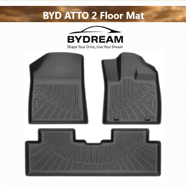 Floor Mats for supported BYD ATTO 2 EV configurations